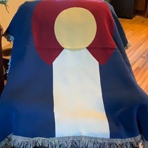 Colorado flag throw blanket 50”x60”